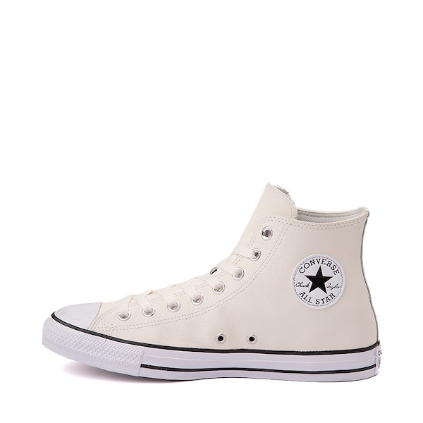 alternate view Converse Chuck Taylor All Star Hi Leather Sneaker - Egret / Vintage WhiteALT1