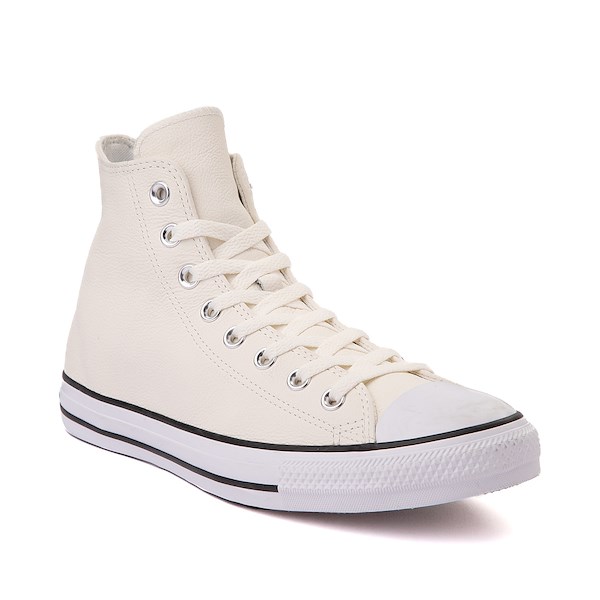 alternate view Converse Chuck Taylor All Star Hi Leather Sneaker - Egret / Vintage WhiteALT5