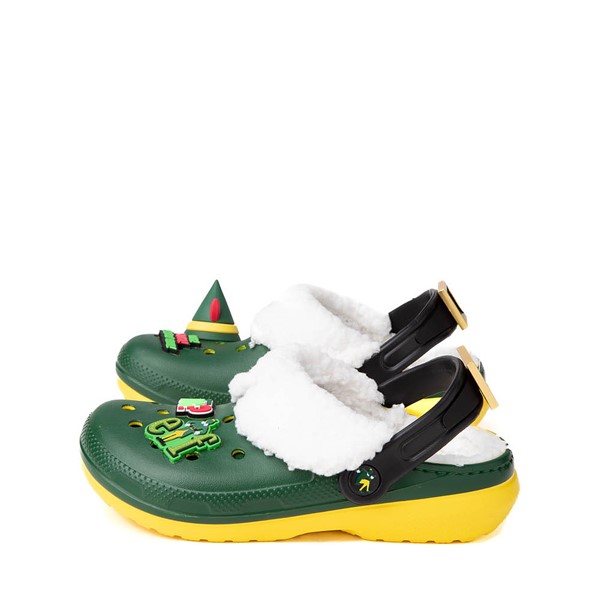 Elf x Crocs Classic Fuzz-Lined Clog - Little Kid / Big Dark Green