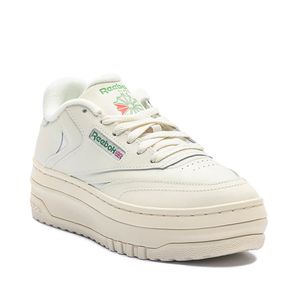 alternate view Womens Reebok Club C Extra Athletic Shoe - Chalk / Glen GreenALT5