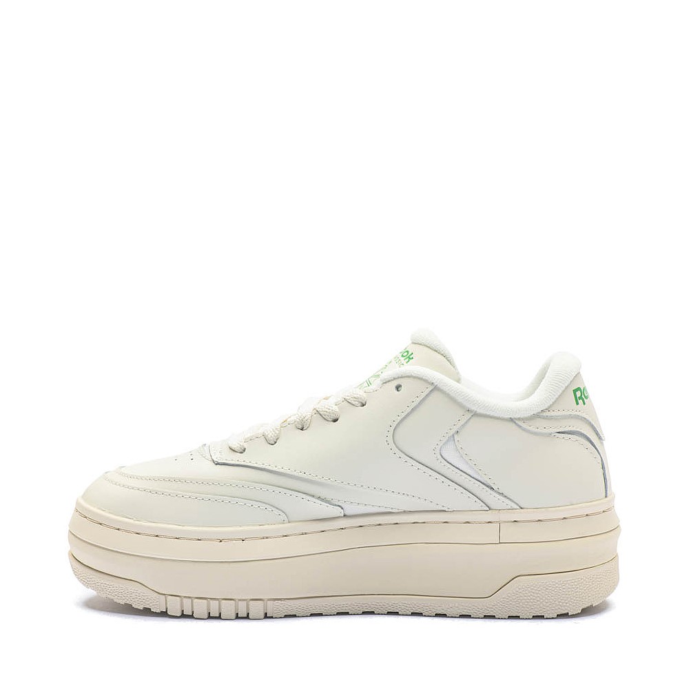 Womens Reebok Club C Extra Athletic Shoe - Chalk / Glen Green ...