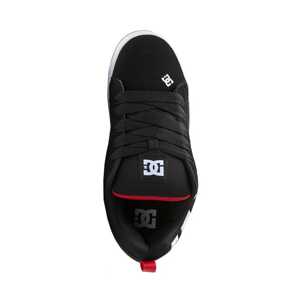alternate view Mens DC Court Graffik Skate Shoe - Black / White / RedALT2