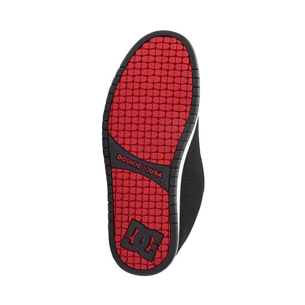 alternate view Mens DC Court Graffik Skate Shoe - Black / White / RedALT3