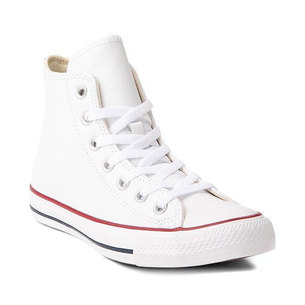 alternate view Converse Chuck Taylor All Star Hi Leather Sneaker - Optical WhiteALT5