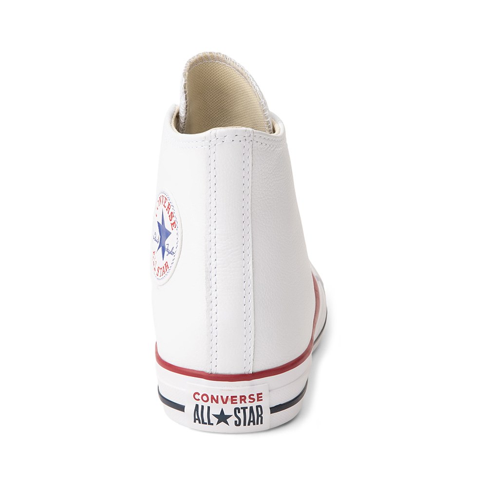 Leather converse all white online