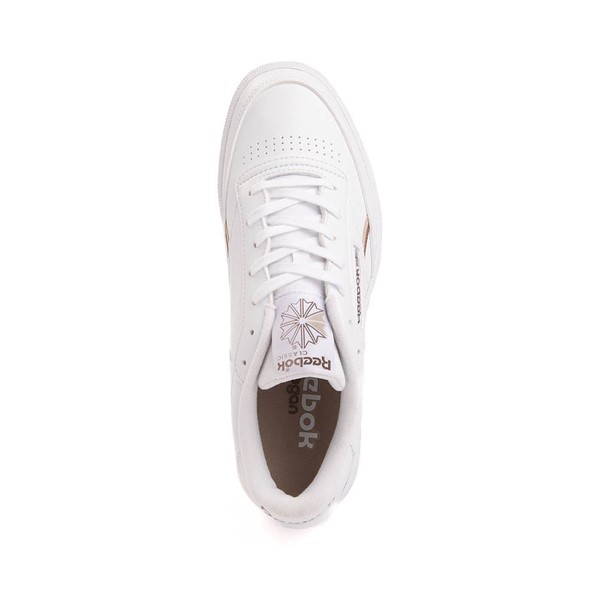 alternate view Mens Reebok Club C 85 Vegan Athletic Shoe - White / OatALT2