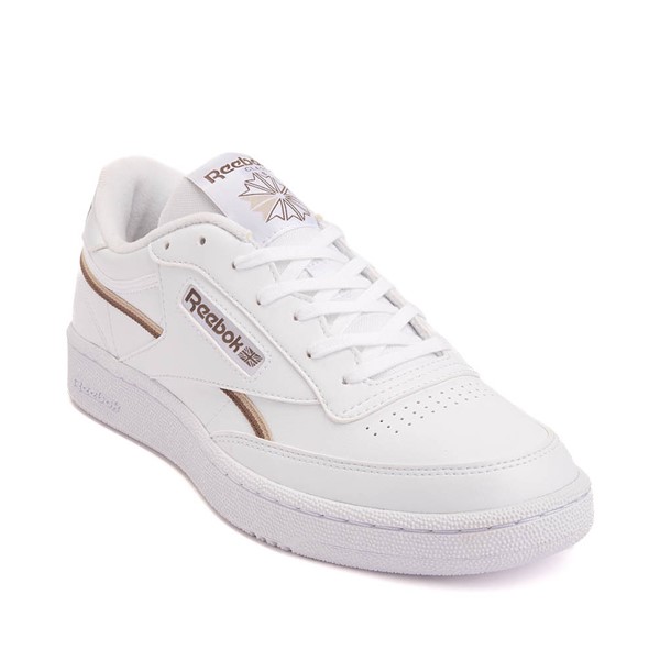 alternate view Mens Reebok Club C 85 Vegan Athletic Shoe - White / OatALT5