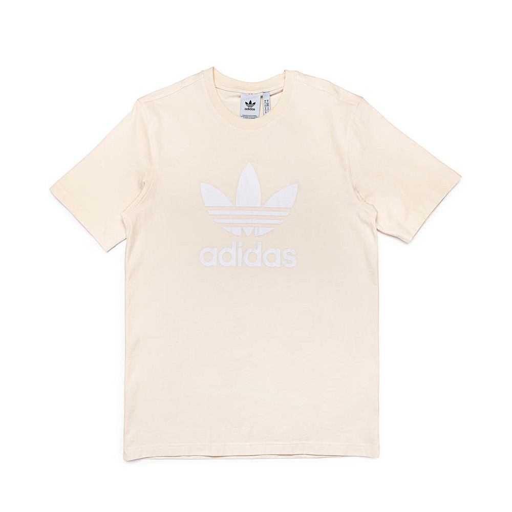 T-shirt adidas Adicolor Trefoil pour hommes - Blanc crème