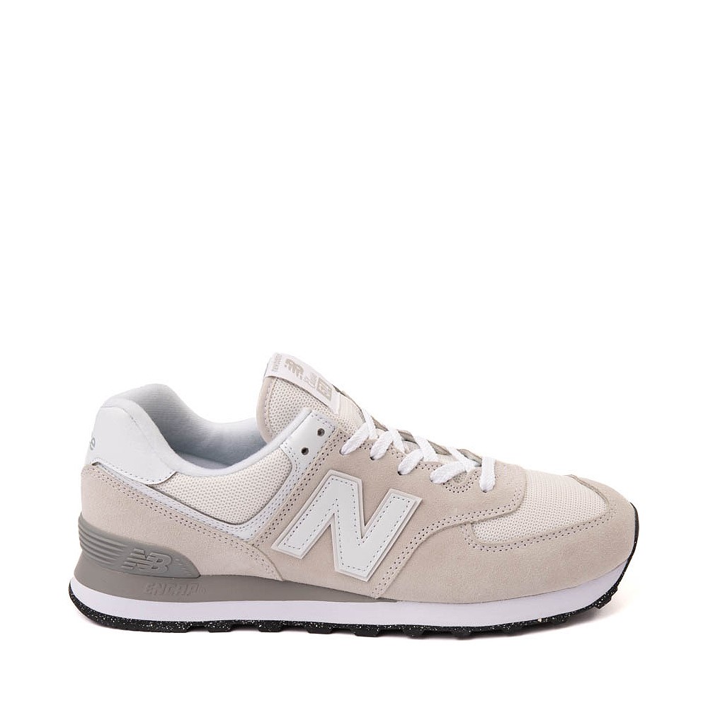 Chaussure athlétique New Balance 574 pour hommes - Gris clair / Blanc