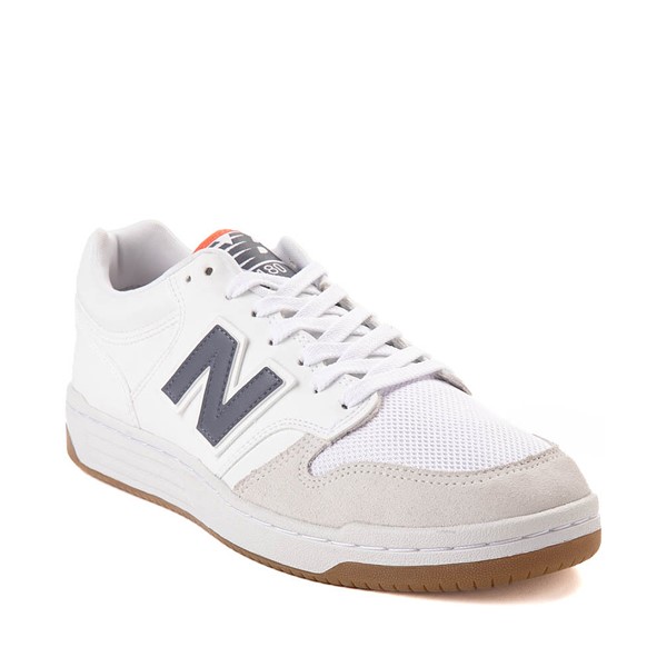 alternate view New Balance 480 Athletic Shoe - White / Dark Arctic / Gulf RedALT5