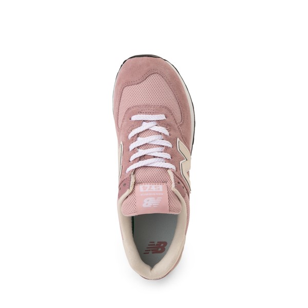 alternate view New Balance 574 Athletic Shoe - Rose / ChalkALT2