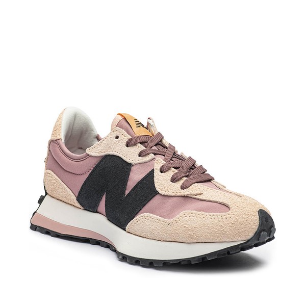 alternate view Womens New Balance 327 Athletic Shoe - Taupe / Pink / BlackALT5