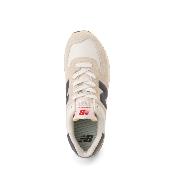 alternate view Womens New Balance 574+ Athletic Shoe - Moonbeam / Sea Salt / Dark Arctic GreyALT2