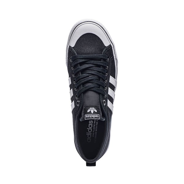 alternate view Mens adidas Nizza Athletic Shoe - Black / WhiteALT2