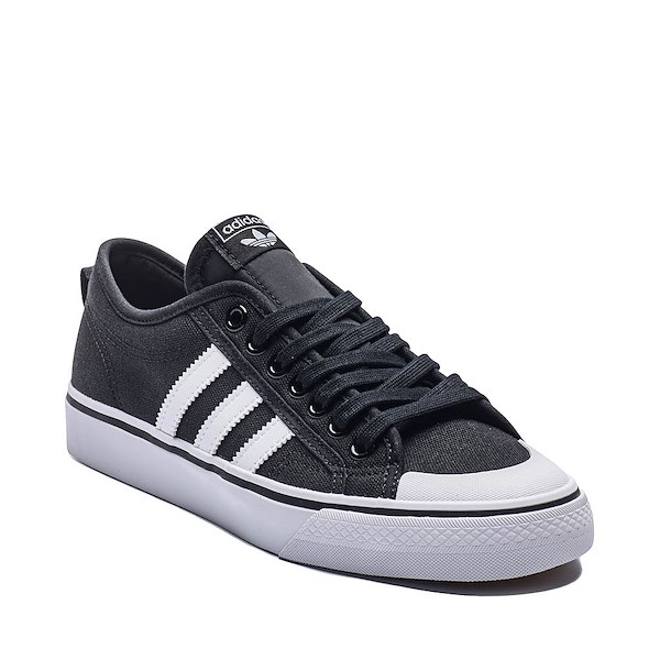 alternate view Mens adidas Nizza Athletic Shoe - Black / WhiteALT5