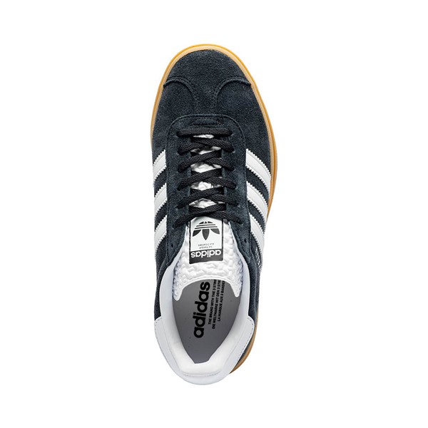 Chaussure athletique adidas Gazelle Bold pour femmes Noire Blanche Gomme