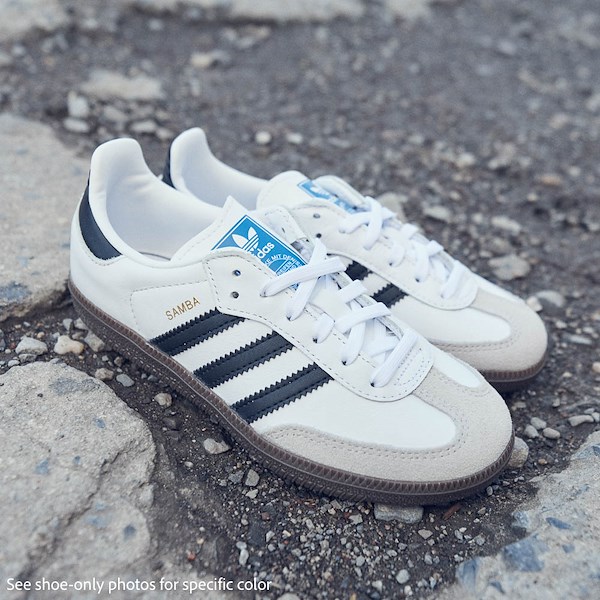 Chaussure athletique adidas Samba OG Junior Blanche Noire