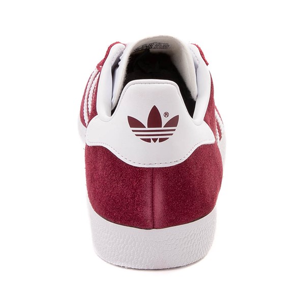 Adidas gazelle trainers clearance burgundy white gold metallic