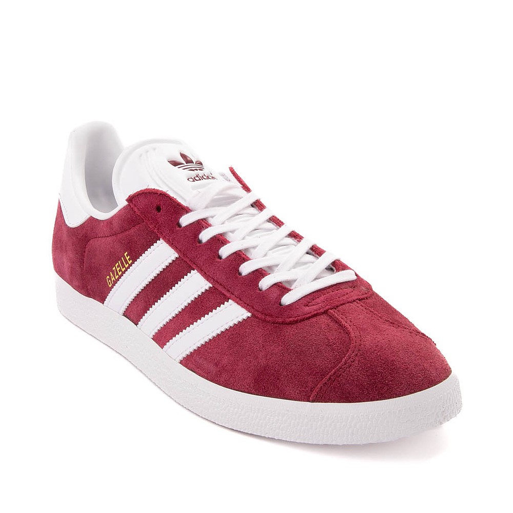 adidas Gazelle Athletic Shoe - Collegiate Burgundy / Cloud White / Gold ...