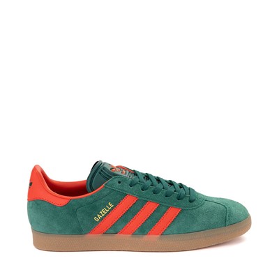 Chaussure athletique adidas Gazelle Vert Orange fonce Gomme