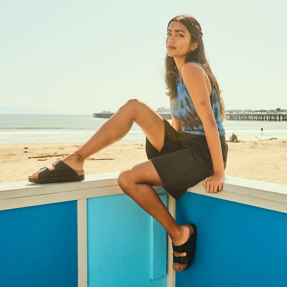 Sandale à plateforme Papillio par Birkenstock&reg; Arizona Flex pour femmes - Noire