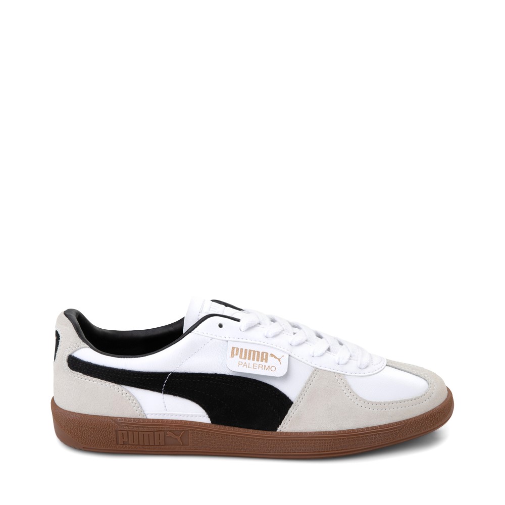 Mens PUMA Palermo Athletic Shoe - White / Vapor Gray / Gum