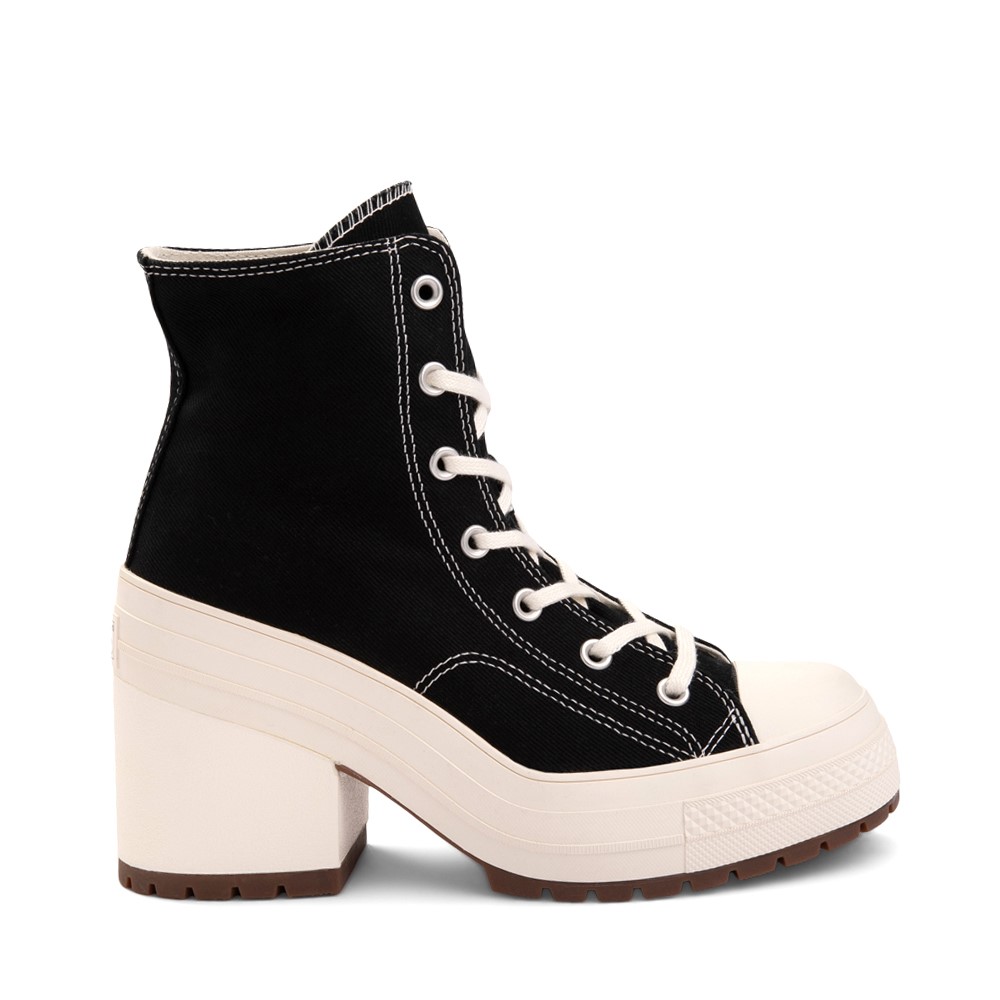 Womens Converse Chuck 70 De Luxe Heel High-Top Shoe - Black / Egret ...