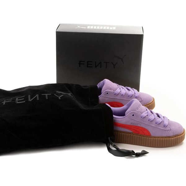 Puma suede hot sale platform purple