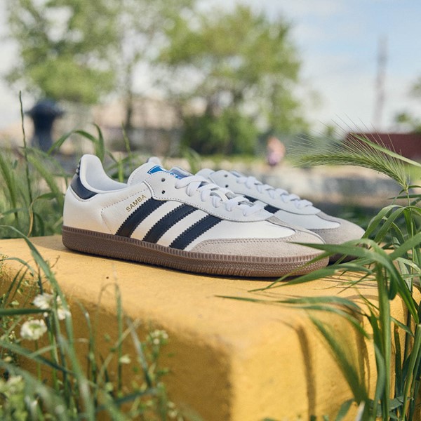 Womens adidas Samba OG Athletic Shoe - Cloud White / Core Black Clear Granite