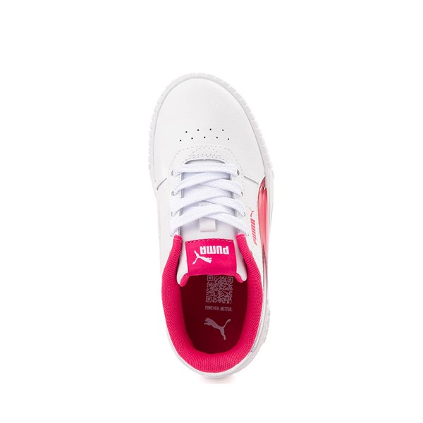 alternate view PUMA Carina 2.0 Athletic Shoe - Little Kid / Big Kid - White / PinkALT2