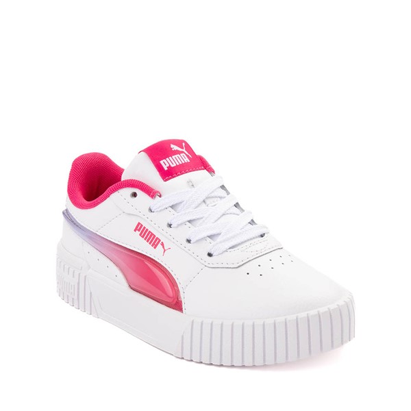 alternate view PUMA Carina 2.0 Athletic Shoe - Little Kid / Big Kid - White / PinkALT5