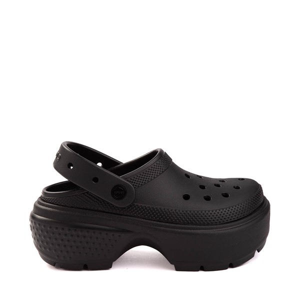 Crocs Stomp Lined Platform Clog - Black