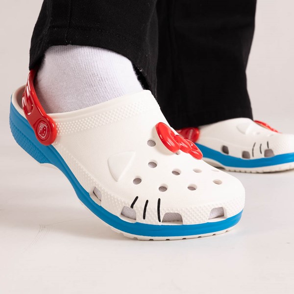 alternate view Hello Kitty® x Crocs Classic Clog - Little Kid / Big Kid - WhiteALT1C