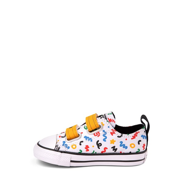 Converse Chuck Taylor All Star 2V Lo Sneaker - Baby / Toddler White Polka Doodle