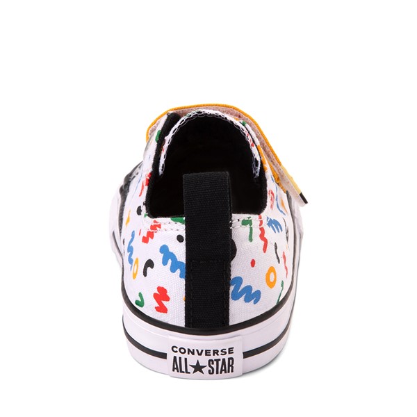 Converse Chuck Taylor All Star 2V Lo Sneaker Baby Toddler White Polka Doodle