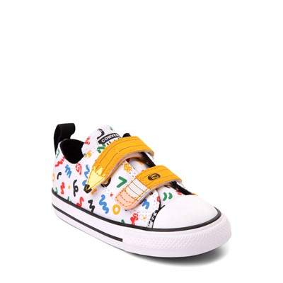 Converse Chuck Taylor All Star 2V Lo Sneaker Baby Toddler White Polka Doodle JourneysCanada