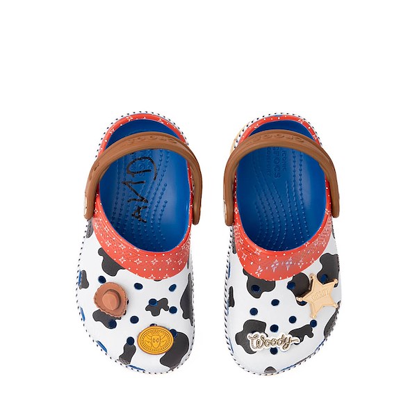 alternate view Disney Pixar Toy Story Crocs Sheriff Woody Classic Clog - Baby / Toddler - Blue JeanALT2