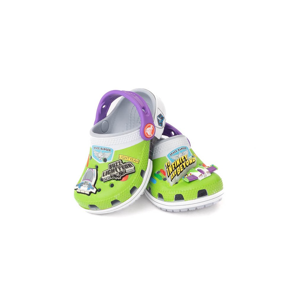 Disney Pixar Toy Story Crocs Buzz Lightyear Classic Clog - Baby / Toddler - Blue Grey
