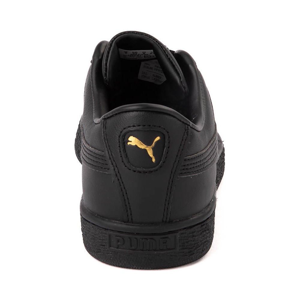 Puma basket all black clearance leather