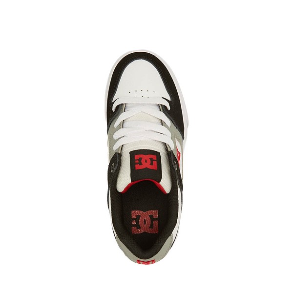 alternate view DC Pure Elastic Skate Shoe - Little Kid / Big Kid - White / Black / RedALT2