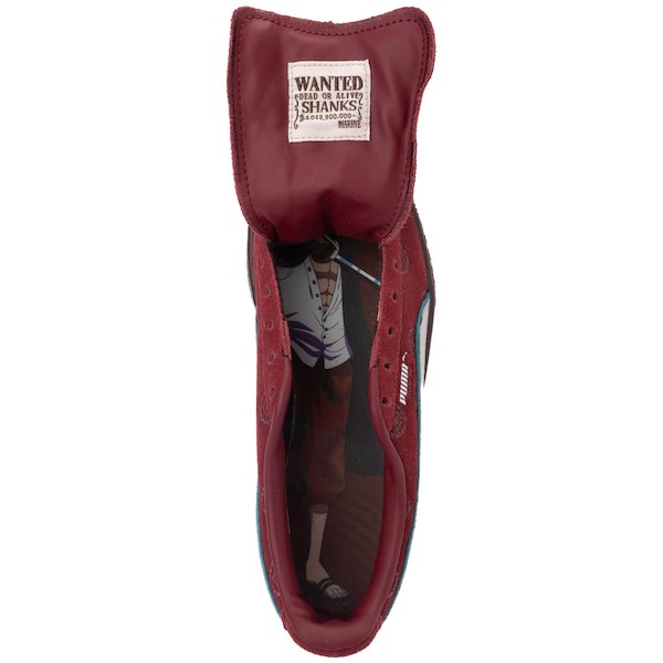 alternate view Mens PUMA x One Piece Suede Shanks Athletic Shoe - Regal Red / Future PinkALT2B