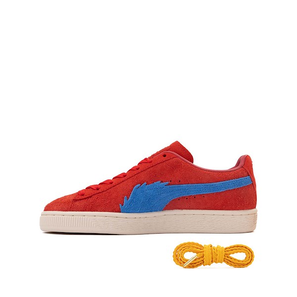 alternate view Mens PUMA x One Piece Suede Buggy Athletic Shoe - For All Time Red / Ultra BlueALT1