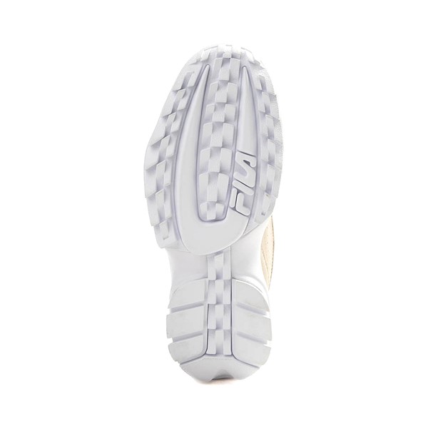 alternate view Chaussure athlétique Fila Disruptor Wedge pour femmes - Gris blanc  / Beige / Or RoseALT3