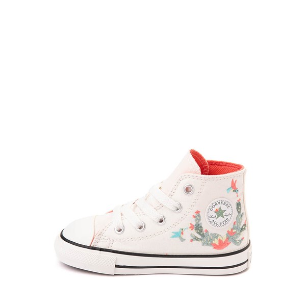 alternate view Converse Chuck Taylor All Star Hi Succulents Sneaker - Baby / Toddler - Vintage WhiteALT1