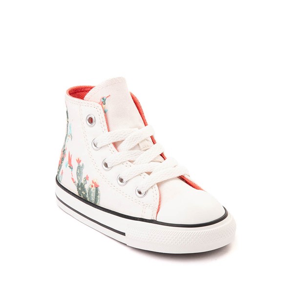alternate view Converse Chuck Taylor All Star Hi Succulents Sneaker - Baby / Toddler - Vintage WhiteALT5