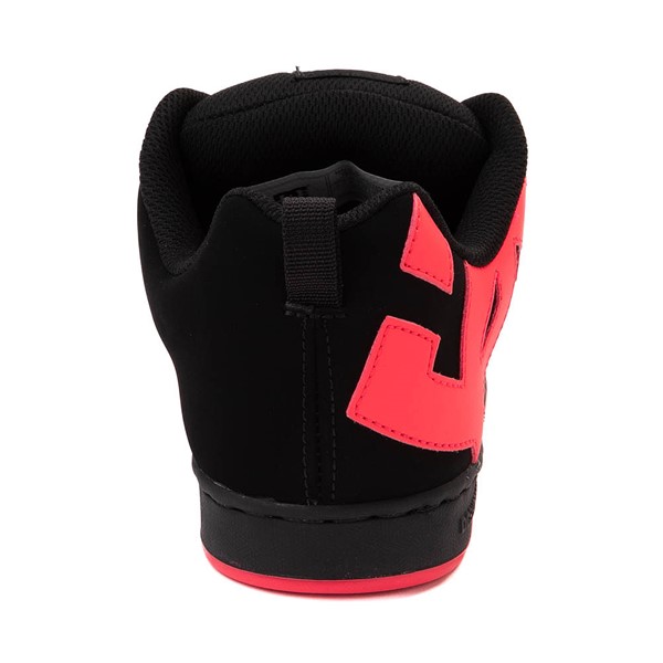 alternate view Womens DC Court Graffik Skate Shoe - Black / Hot PinkALT4