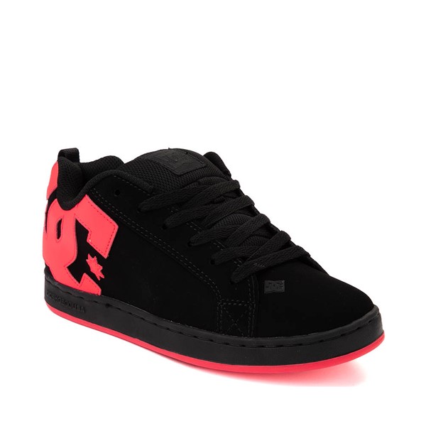 Womens DC Court Graffik Skate Shoe - Black / Hot Pink