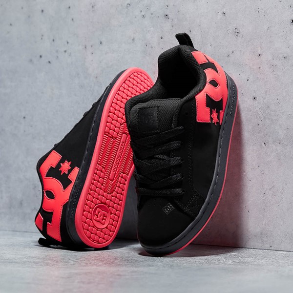 Womens DC Court Graffik Skate Shoe - Black / Hot Pink