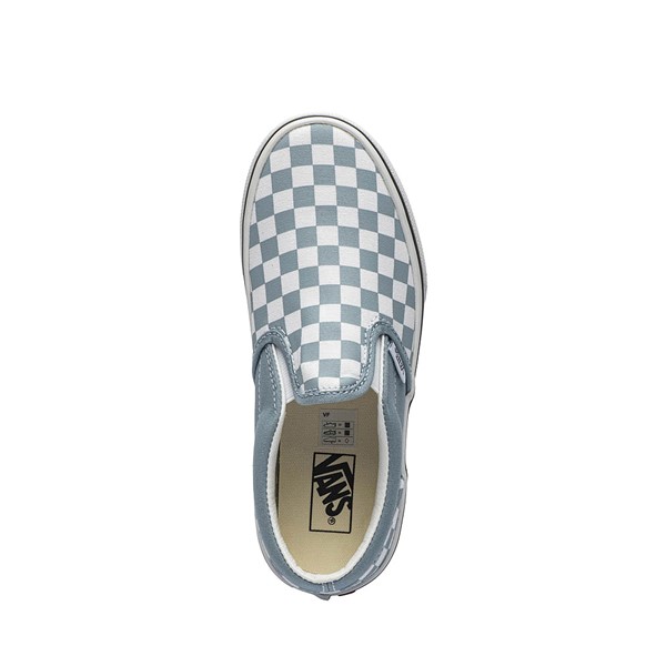 Vans Slip On Checkerboard Skate Shoe Little Kid Dusty Blue JourneysCanada