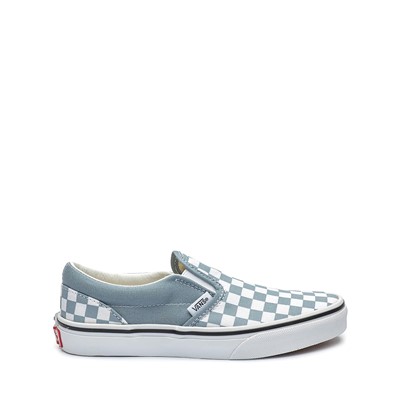 Vans Slip On Checkerboard Skate Shoe Little Kid Dusty Blue